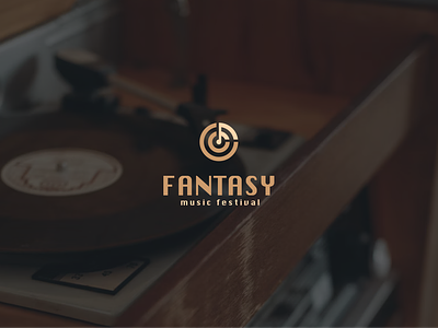 Fantasy music festival brand branding design graphic design identity illustration logo logotype vector vinyl player