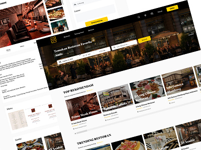 Resto Reserve Web Design desainweb graphic design ui uiux webdesign