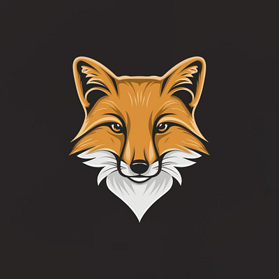 Vector Fox Logo illustration graphic design logo ui