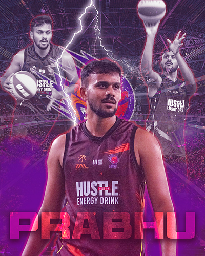 Basketball Player Poster adobe photoshop basketball graphic design sporty