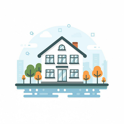 Home vector illustration. branding graphic design logo ui