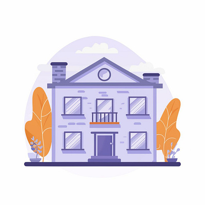 real estate , house illustration work . branding logo motion graphics ui