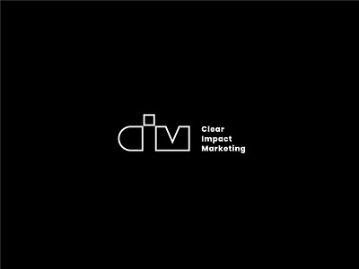 Clear Impact Marketing branding concept consulting creative design graphic design logo marketing monogram simple