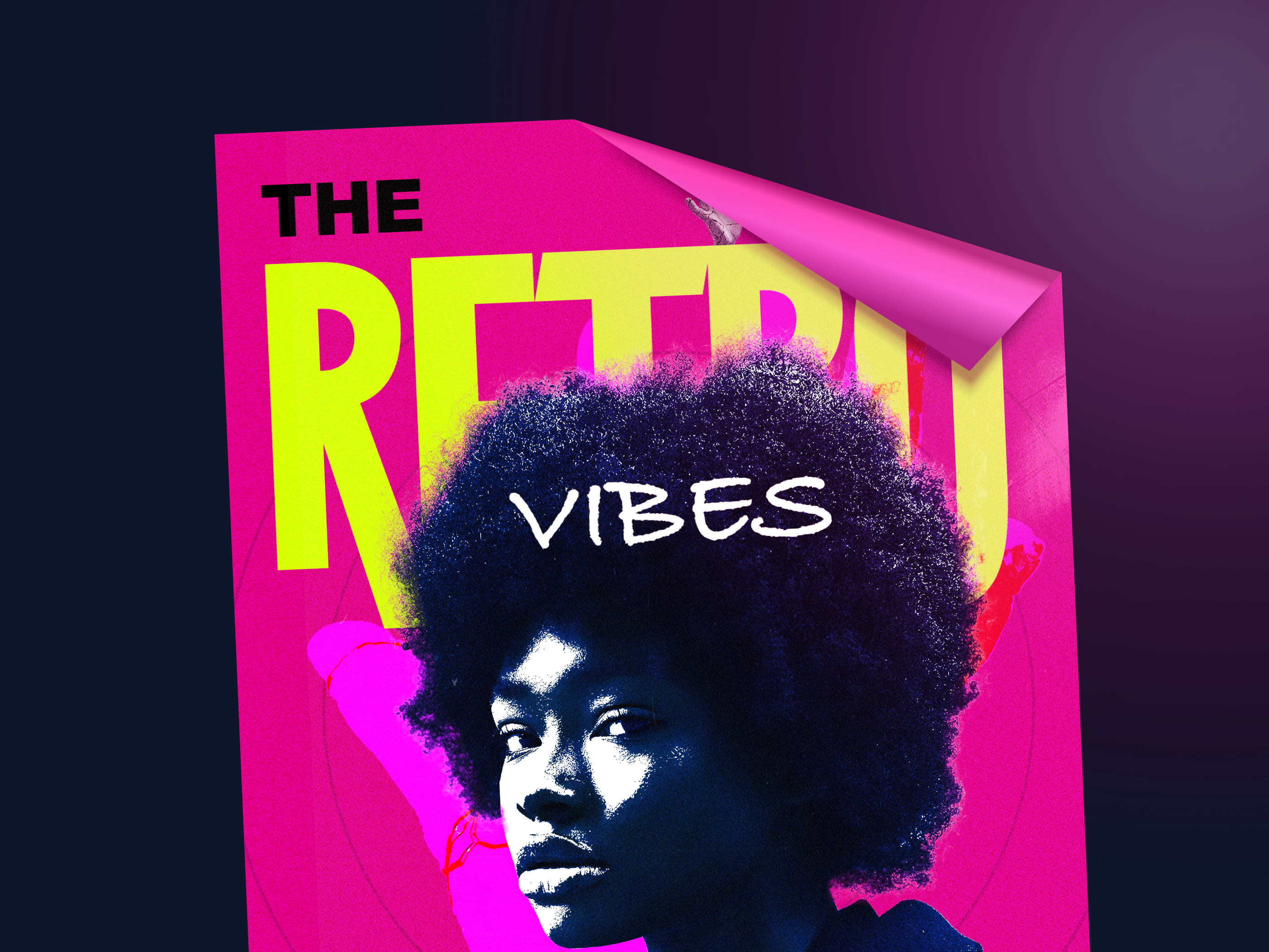 POsTer DEsiGn illustration neon poster practice vintage