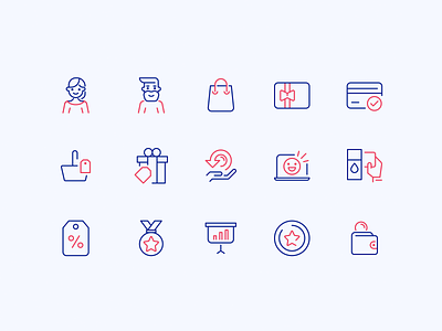 Loyalty Pictograms design icons loyalty outline pictograms