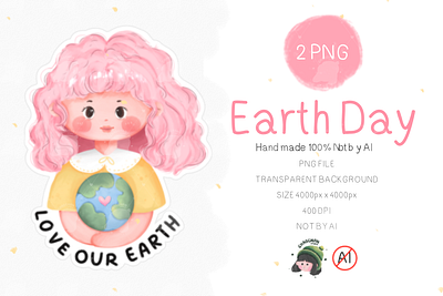 Love Our Earth To Earth Day Graphic PNG animation branding design earth earth day graphic design illustration logo love our earth png sticker t shirt typography ui ux vector