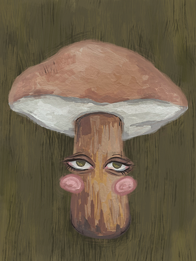 Mushroom #1 illustration mushrooms paint