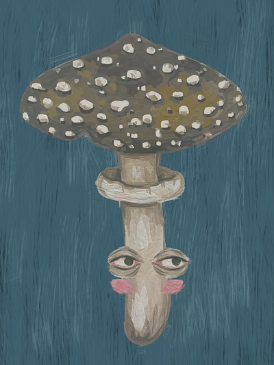 Mushroom #3 illustration mushrooms paint