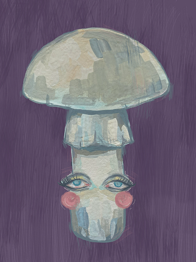 Mushroom #4 illustration mushrooms paint