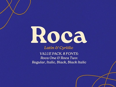 Roca Value Pack Font 1960s 1970s 60s 70s alternates black bookman contemporary cooper disco display swashes editorial friendly funky ligatures light retro roca value pack font soft windsor