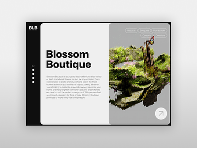 Blossom Boutique - design concept branding design graphic design logo plants ui