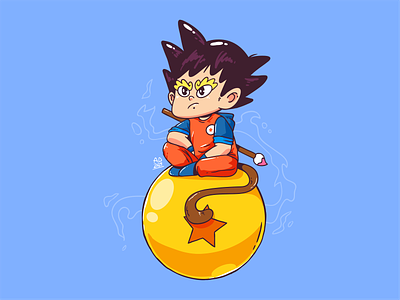 son goku anime art artwork character character design design digital art digital drawing digital illustration dragon ball drawing illustration illustration art sketch son goku