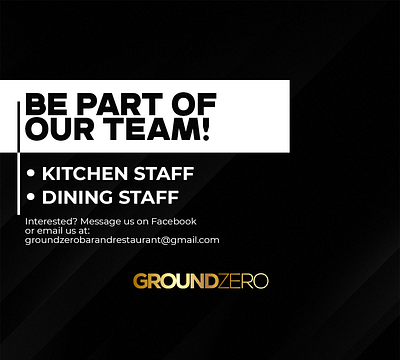 Ground Zero Hiring graphic design