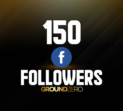 Ground Zero 150 Followers graphic design