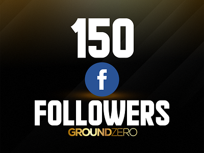 Ground Zero 150 Followers graphic design