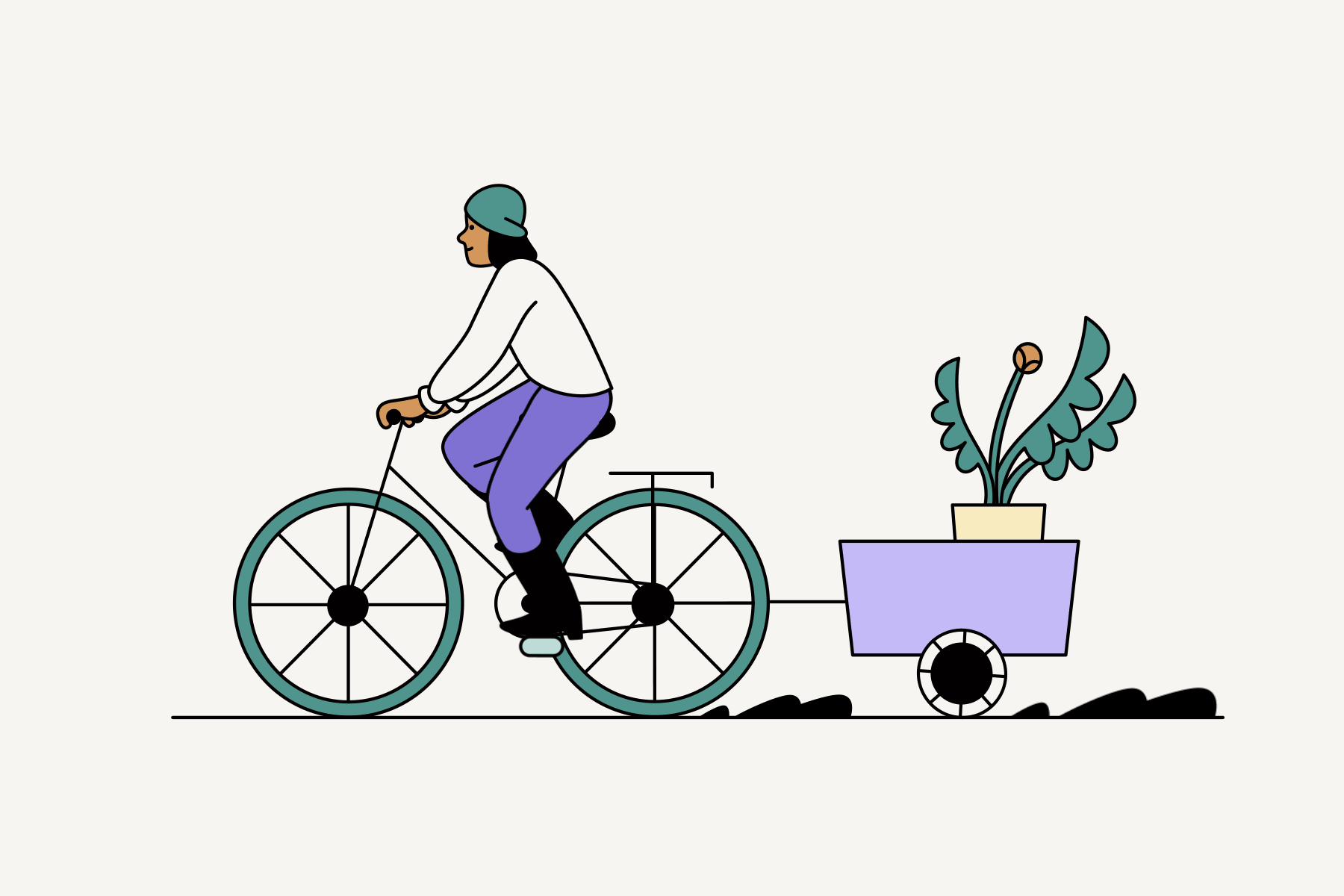 Bike animation branding design illustration motion graphics vector