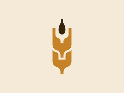 Wheat Logo agriculture agro branding ear farm grain leaf leaves logo mark plant seed wheat