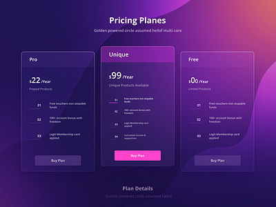 Pricing Plans~ design ai branding crypto gaming logo mansoor mansoorgull meta money mostamazing page populer screen topbest ui uiux ux vibrant webdesign website