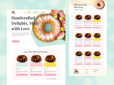 Adrienne's Cakes by the Pound: A Sweet Website Design Journey branding design ecommerce landing page ui ux web design website