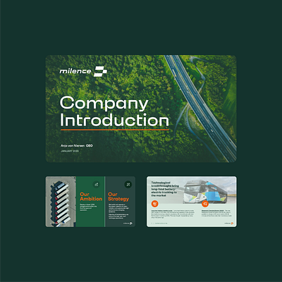 Custom Sustainable Company Presentation Template branding company corporate deck graphic design master pitch deck powerpoint presentation template