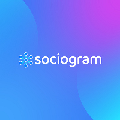 sociogram gradient logo people society