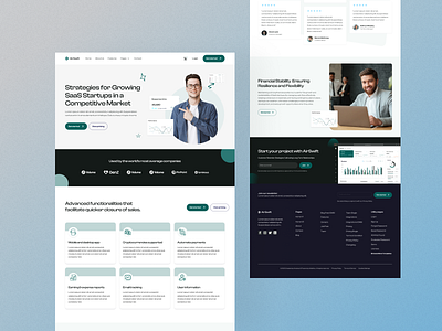 AirSwift - SaaS Website Template animation finance graphic design it company landing page marketing motion graphics saas small business ui ui design uiux design ux design web web template ui webflow webflow template
