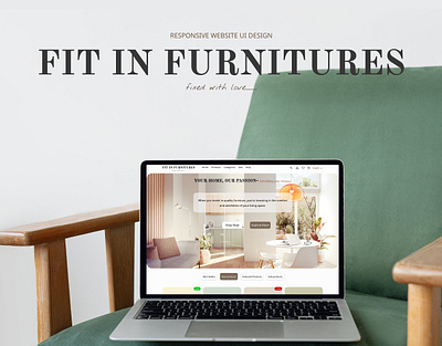FITINFURNITUES Responsive website UI figma furniture furnitures website landing page ui ui design uiux uiuxdesign web design website
