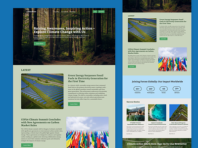 ClimaMate - Hope & Action Against Climate Change climatechange colorpsychology designforgood environmentalawareness greentech sustainabledesign uiux webdesign