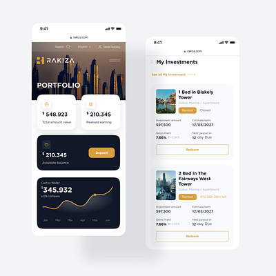 Real Estate Investing app design graphic design investing app ui ux
