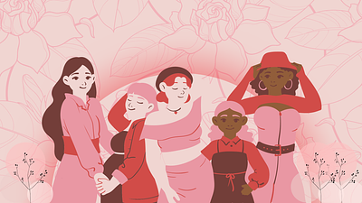 International Women's Day animation branding graphic design ui