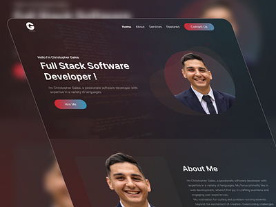 Modern Portfolio Website Design company website design figma figma uiux figma website landing page design ui web design website website design