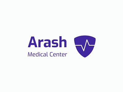 Medical Center Logo Design branding doctor hospital logo medical pulse sheild symbol typography