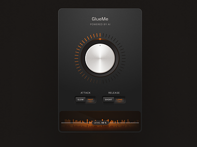 GlueMe - Music VST Plugin audio interface plugin product skeuomorphism synth ui ux vst
