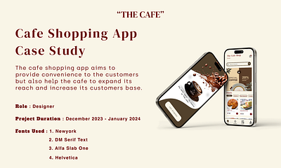 CAFE SHOP APP (redesigned) branding ui