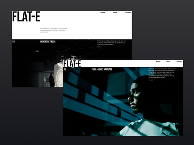 Flat-e web site redesign ui web