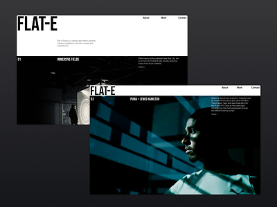 Flat-e web site redesign ui web
