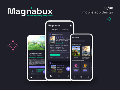 Magnabux | Mobile App design app figma graphic design illustration mobile productdesign ui ux wireframe
