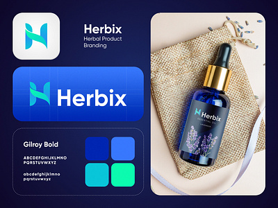 Herbix - Branding branding design graphic design herbal logo idetity design logo logo design