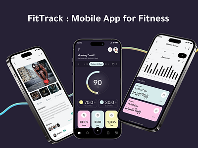 FitTrack: Mobile App for Fitness app fitness mobile ui ux