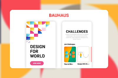 Bauhaus Style interface.