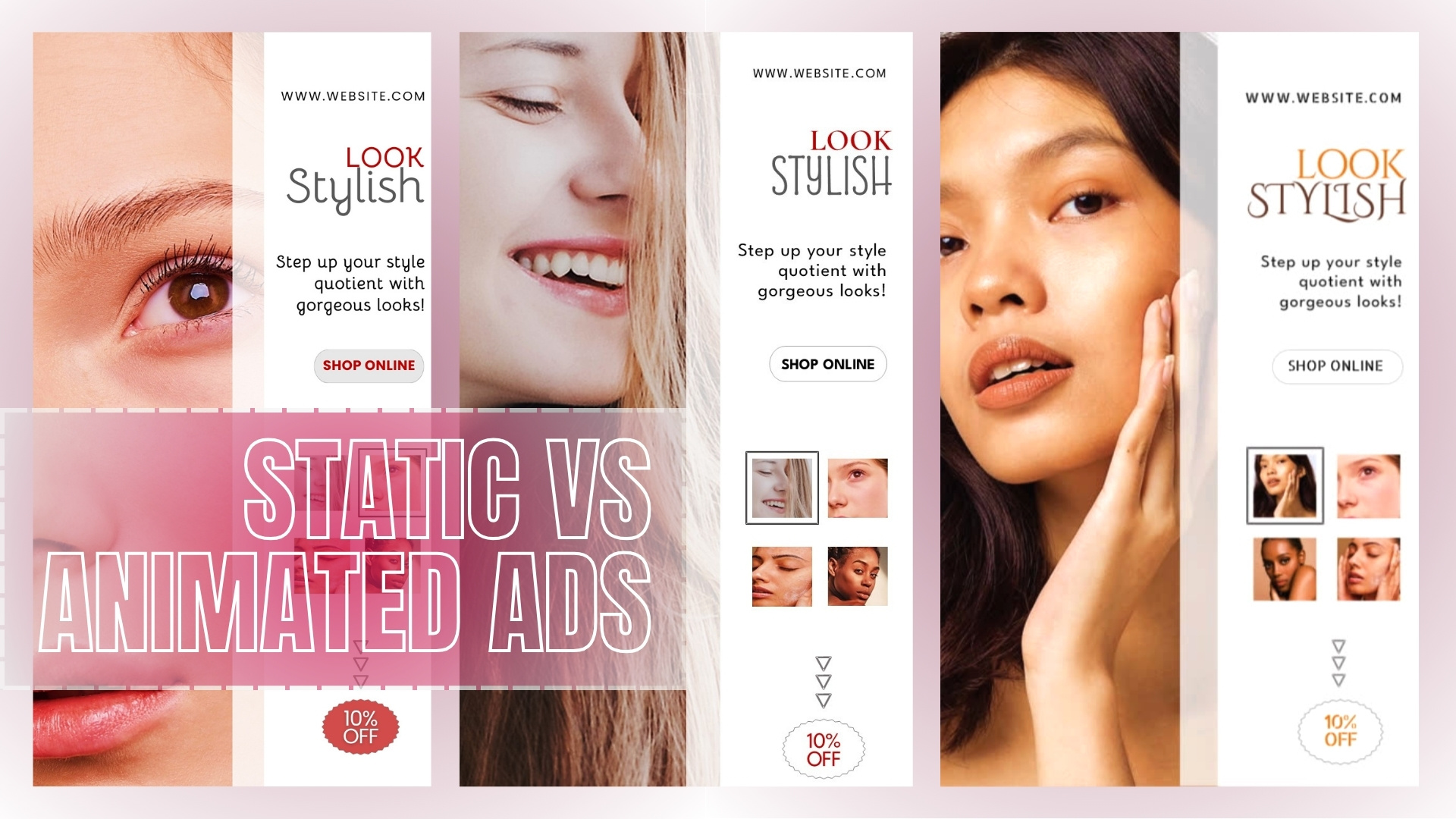 Static Display vs Multi Product Animated Ad advertising animated ads animation branding canva google ads instagram ads powerpoint video ads