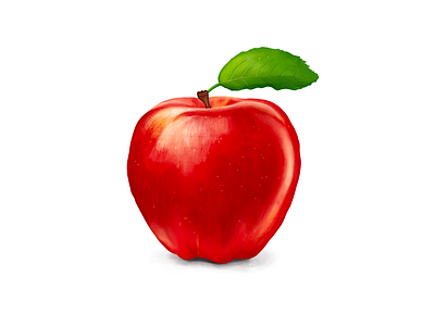 Apple apple digital painting procreate