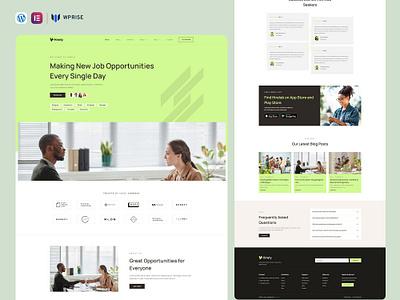 Hirely – Human Resources & Recruitment Agency Elementor Template branding design elementor template graphic design ui web design