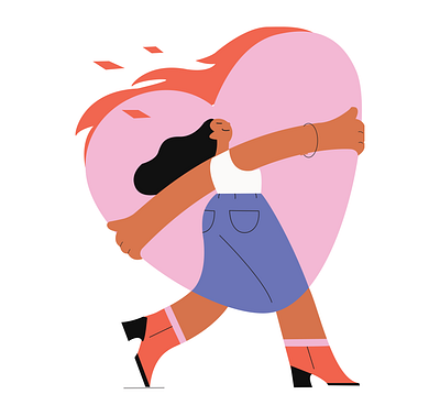 Girl love illustration