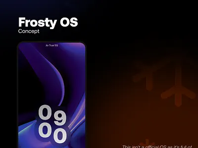 Project Frosty OS graphic design ui