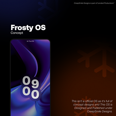 Project Frosty OS graphic design ui