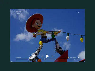 Video player UI Design animation branding ui