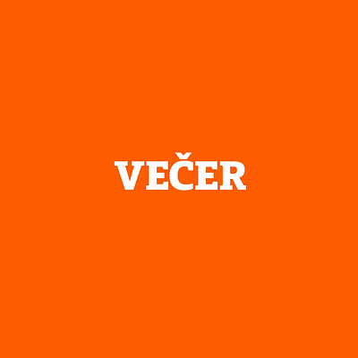 Logo Animation for Večer concert events logo logo animation motion design newspaper promo video promotional video text animation večer večer animation večer logo animation