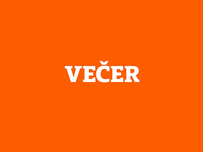 Logo Animation for Večer concert events logo logo animation motion design newspaper promo video promotional video text animation večer večer animation večer logo animation