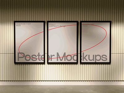 New Poster Board Mockups 3d animation board branding craftwork design logo motion photoshop poster ui web